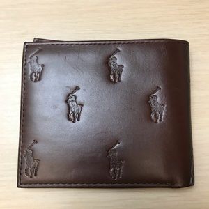 Authentic Brown Leather POLO WALLET❗️